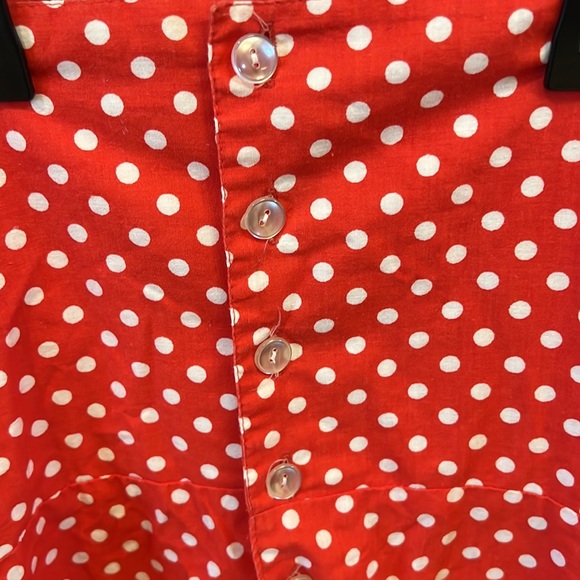 Vintage strapless polka dot dress with pockets! - Picture 5 of 7